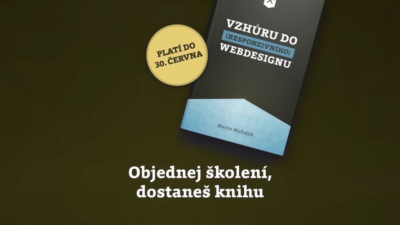 Objednej školení, dostaneš knížku