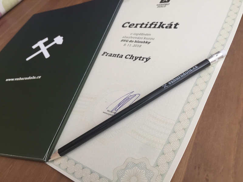 Certifikát ze Vzhůru dolů