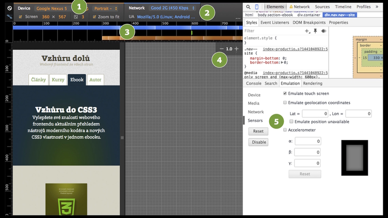 DevTools Device Mode