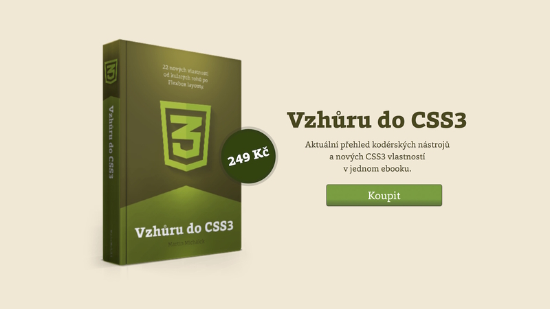 Ebook Vzhůru do CSS3