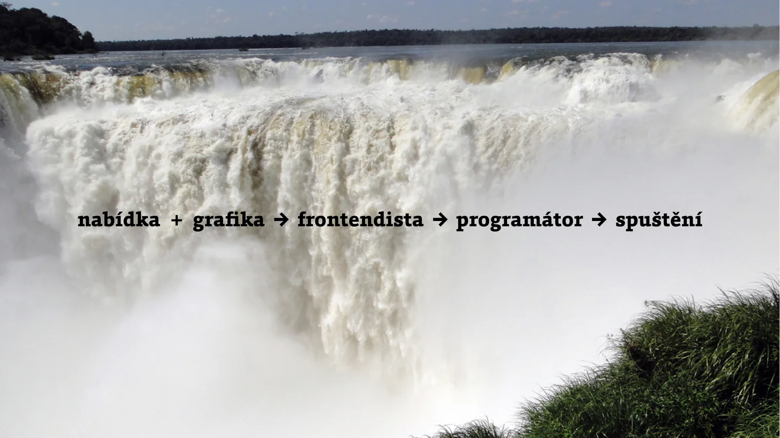 spojení grafiky a nabídky