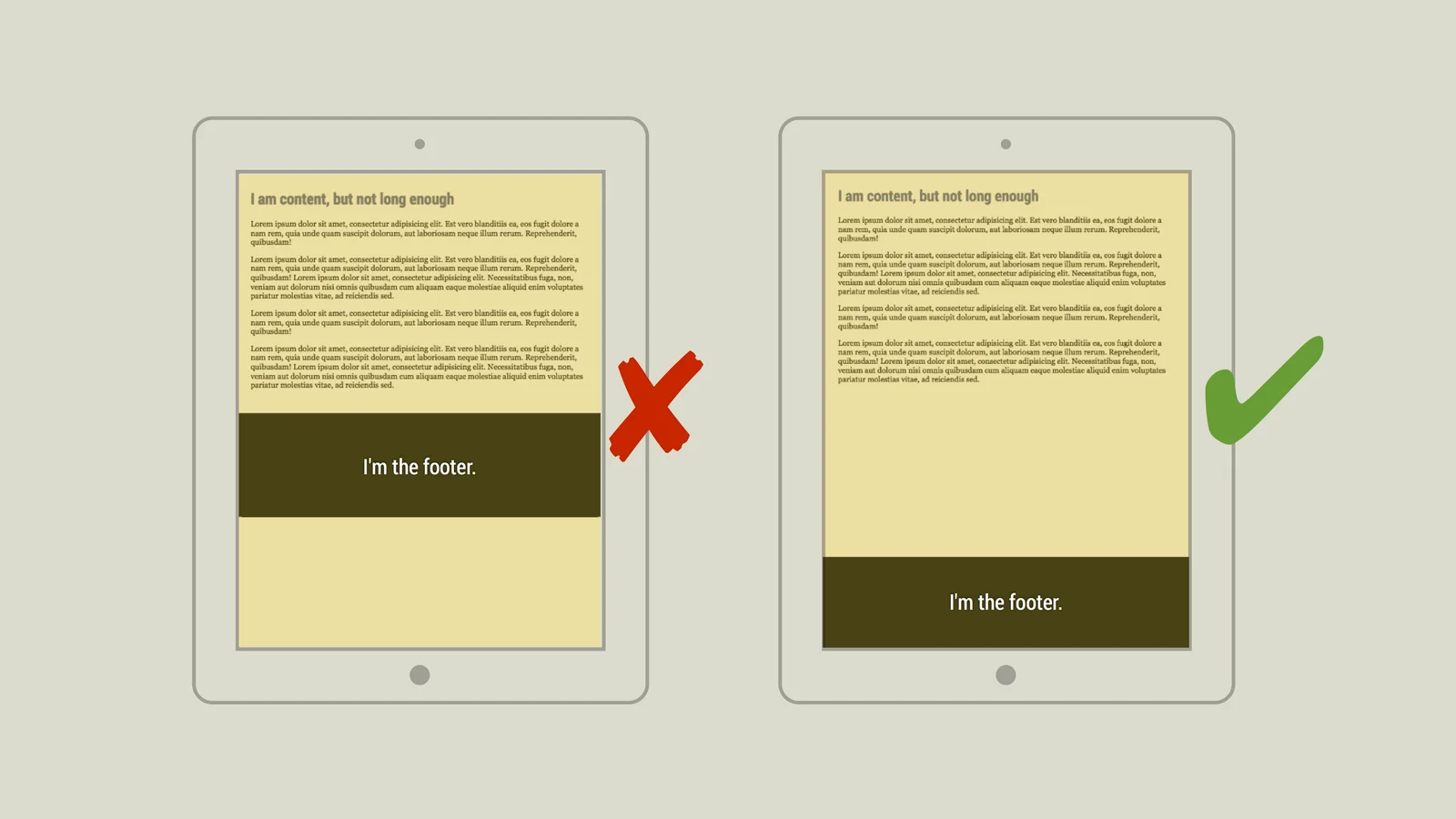 Patička se má vždy přilepit ke spodní hraně okan