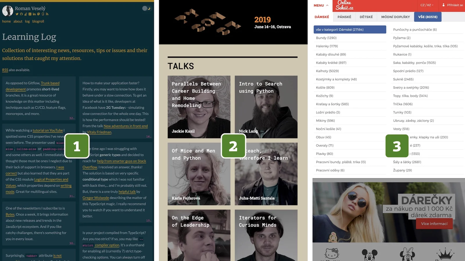 Weby používající vícesloupcové rozvržení